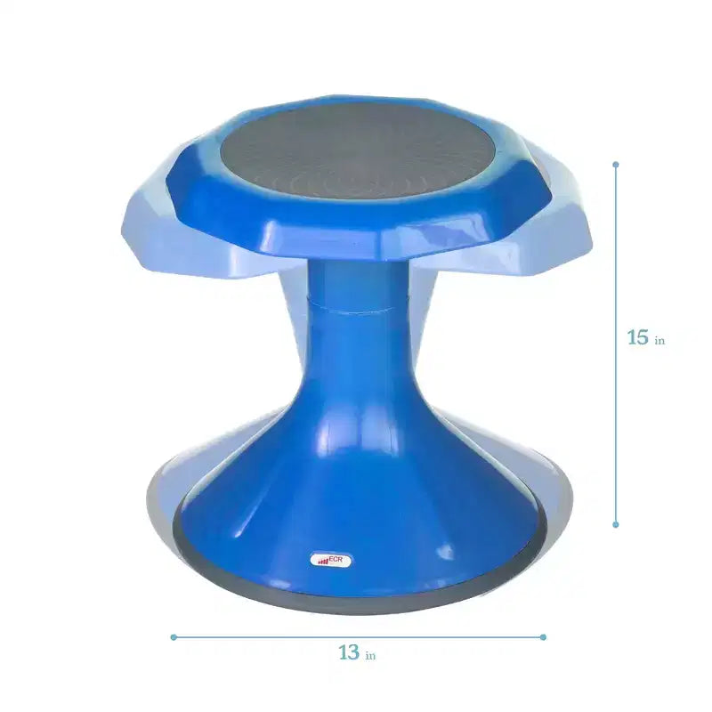 Tabouret oscillant ECR4Kids ACE Active Core Engagement, hauteur d'assise de 38 cm, siège flexible