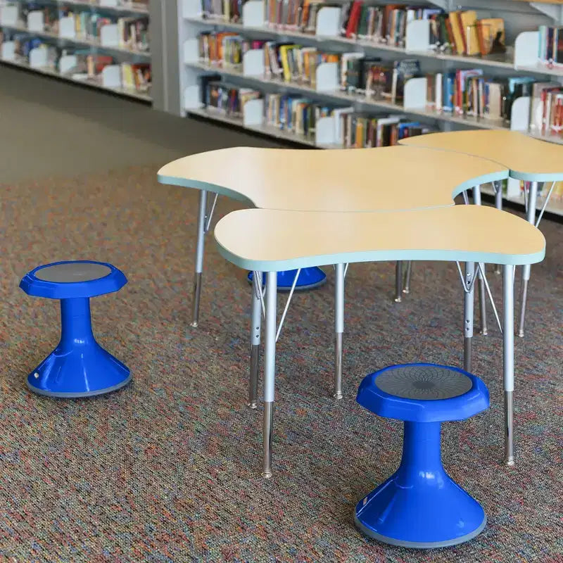 Tabouret oscillant ECR4Kids ACE Active Core Engagement, hauteur d'assise de 38 cm, siège flexible