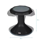 Tabouret oscillant ECR4Kids ACE Active Core Engagement, hauteur d'assise de 38 cm, siège flexible