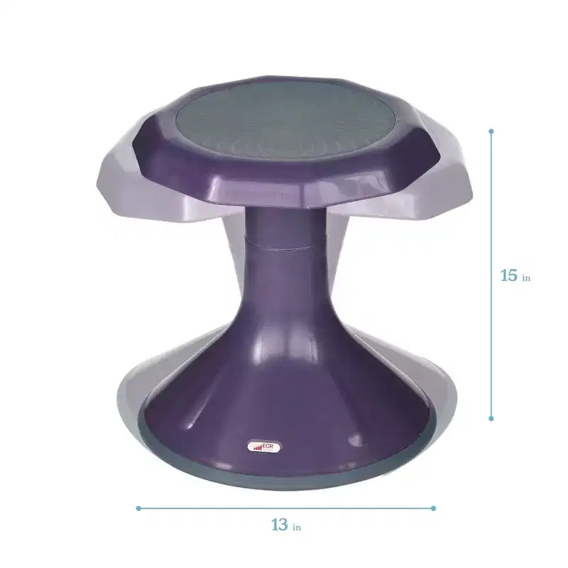 Tabouret oscillant ECR4Kids ACE Active Core Engagement, hauteur d'assise de 38 cm, siège flexible