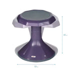 Tabouret oscillant ECR4Kids ACE Active Core Engagement, hauteur d'assise de 38 cm, siège flexible