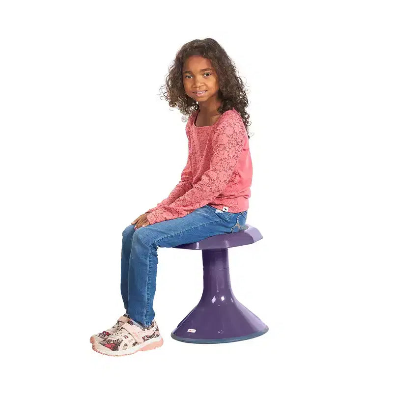 Tabouret oscillant ECR4Kids ACE Active Core Engagement, hauteur d'assise de 38 cm, siège flexible
