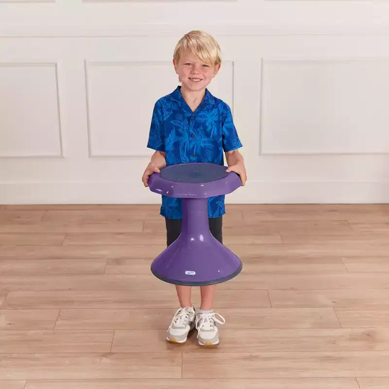 Tabouret oscillant ECR4Kids ACE Active Core Engagement, hauteur d'assise de 38 cm, siège flexible