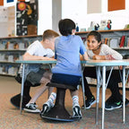 Tabouret oscillant ECR4Kids ACE Active Core Engagement, hauteur d'assise de 38 cm, siège flexible