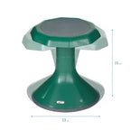 Tabouret oscillant ECR4Kids ACE Active Core Engagement, hauteur d'assise de 38 cm, siège flexible