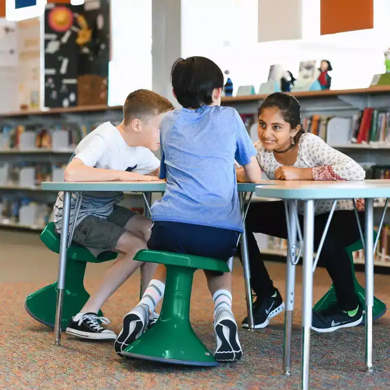 Tabouret oscillant ECR4Kids ACE Active Core Engagement, hauteur d'assise de 38 cm, siège flexible