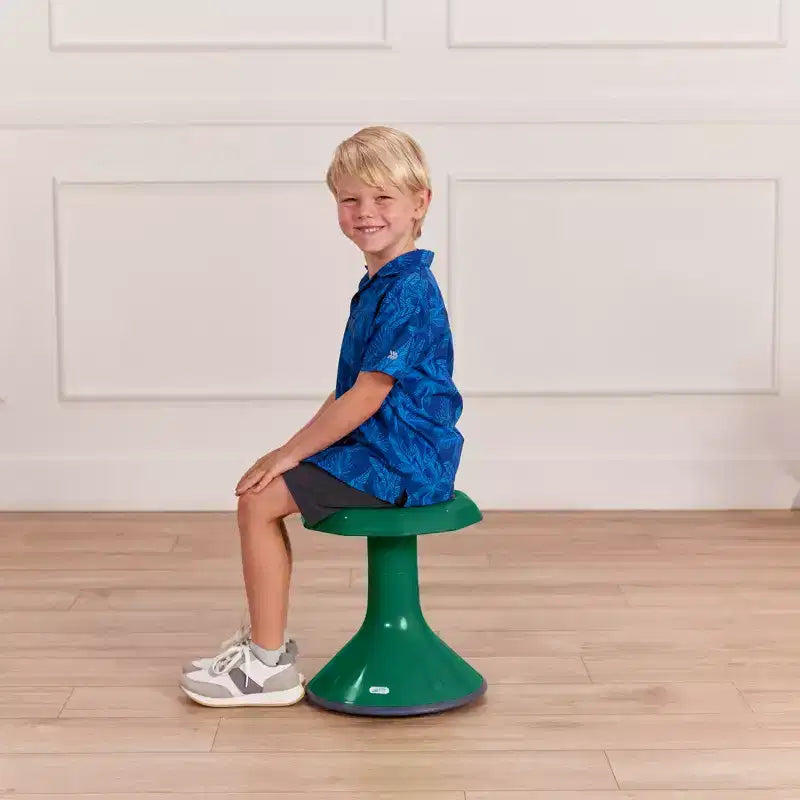 Tabouret oscillant ECR4Kids ACE Active Core Engagement, hauteur d'assise de 38 cm, siège flexible