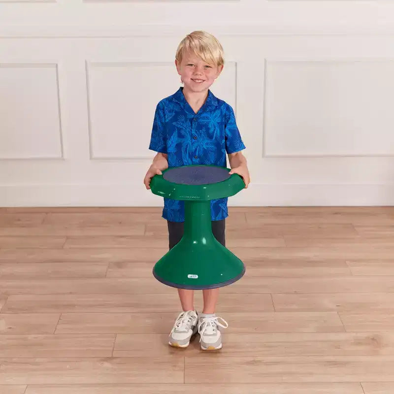 Tabouret oscillant ECR4Kids ACE Active Core Engagement, hauteur d'assise de 38 cm, siège flexible