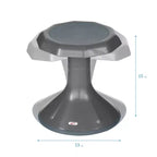 Tabouret oscillant ECR4Kids ACE Active Core Engagement, hauteur d'assise de 38 cm, siège flexible