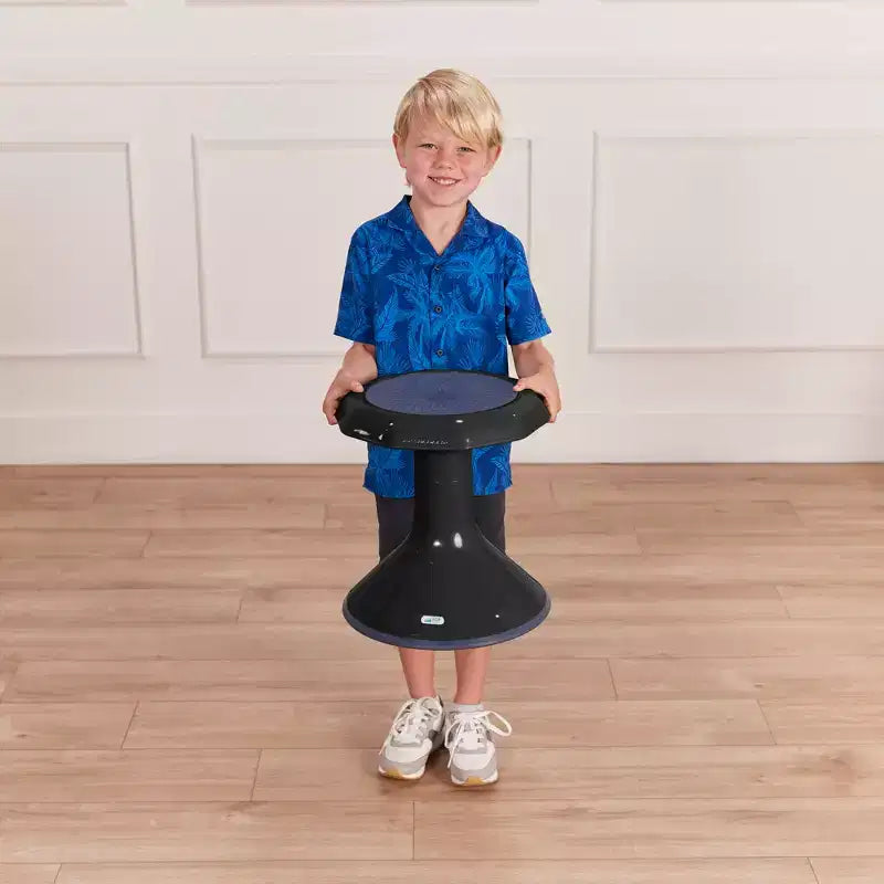 Tabouret oscillant ECR4Kids ACE Active Core Engagement, hauteur d'assise de 38 cm, siège flexible