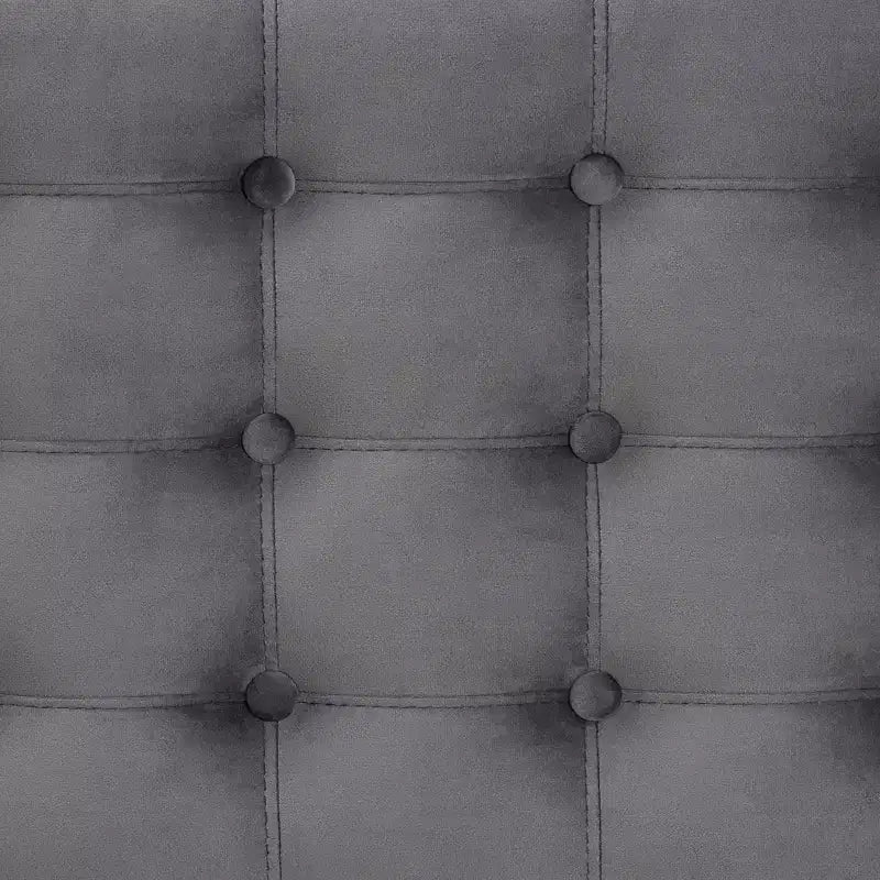 Banc ottoman de rangement capitonné en velours Kaylee - Baxton Studio