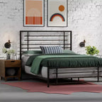 Cadre de lit eLuxury Modern Industrial en métal Colton