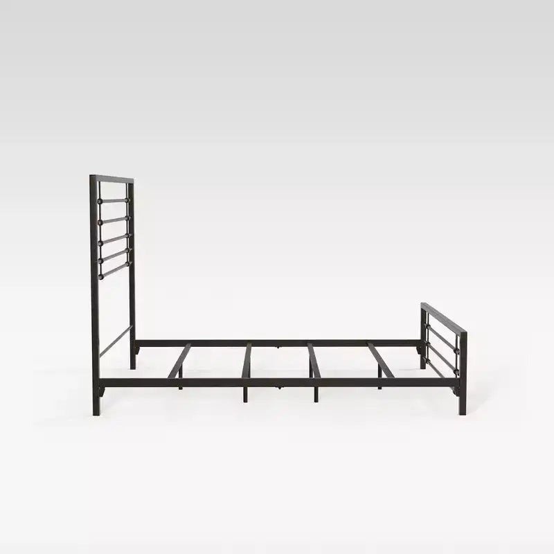 Cadre de lit eLuxury Modern Industrial en métal Colton