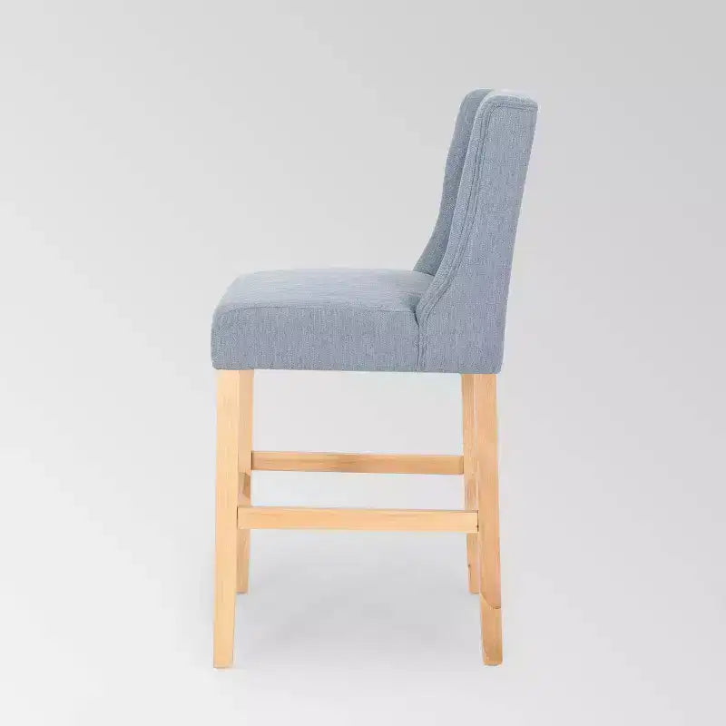 Lot de 2 tabourets de bar à hauteur de comptoir Landria Wingback capitonnés - Christopher Knight Home