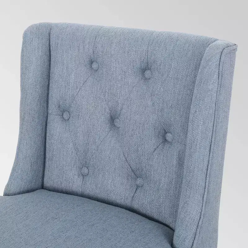 Lot de 2 tabourets de bar à hauteur de comptoir Landria Wingback capitonnés - Christopher Knight Home