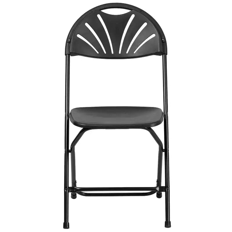 Chaise pliante Flash Furniture, série HERCULES, lot de 8, dossier éventail en plastique, capacité de 295 kg