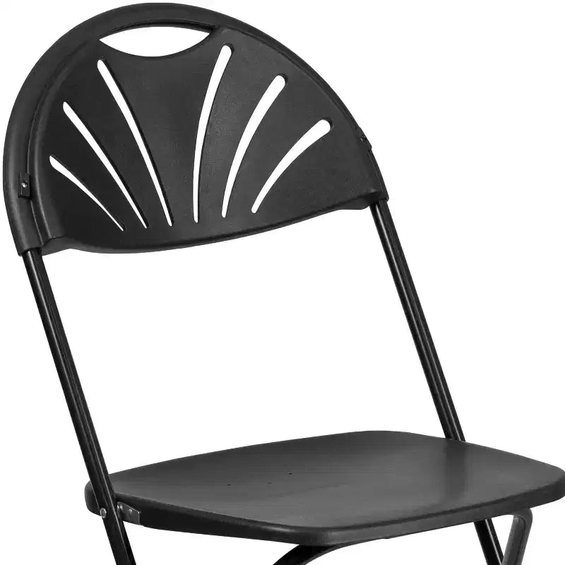 Chaise pliante Flash Furniture, série HERCULES, lot de 8, dossier éventail en plastique, capacité de 295 kg