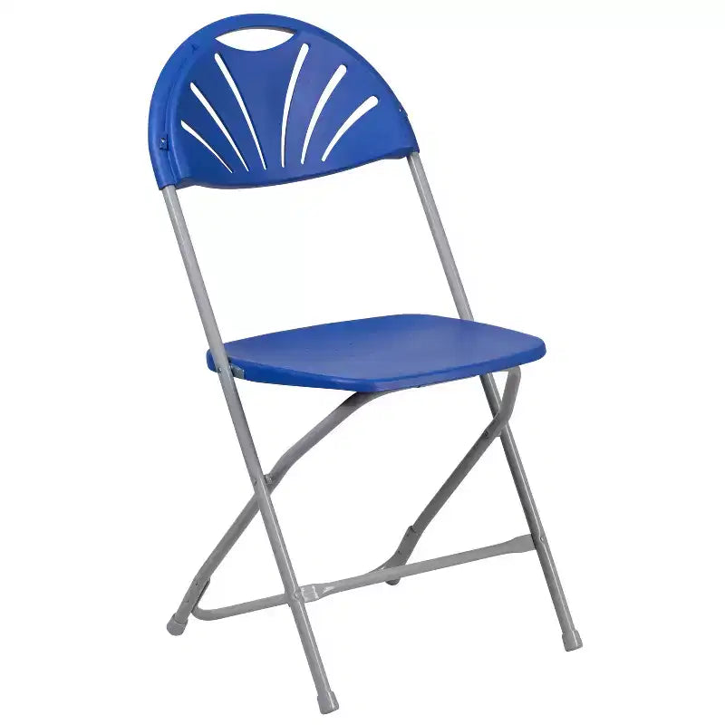 Chaise pliante Flash Furniture, série HERCULES, lot de 8, dossier éventail en plastique, capacité de 295 kg