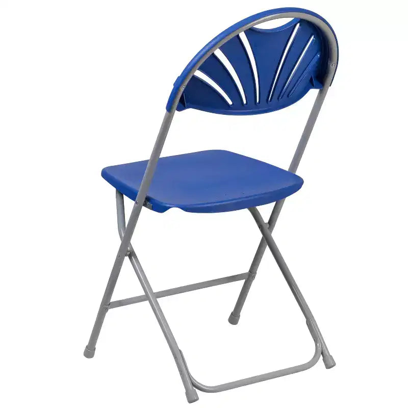 Chaise pliante Flash Furniture, série HERCULES, lot de 8, dossier éventail en plastique, capacité de 295 kg