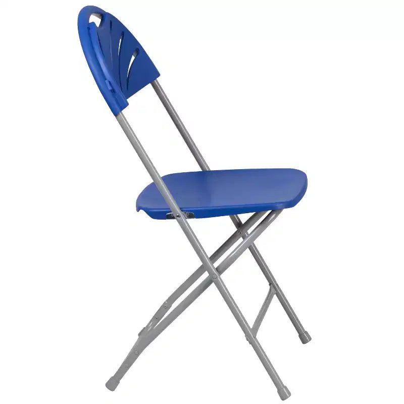 Chaise pliante Flash Furniture, série HERCULES, lot de 8, dossier éventail en plastique, capacité de 295 kg