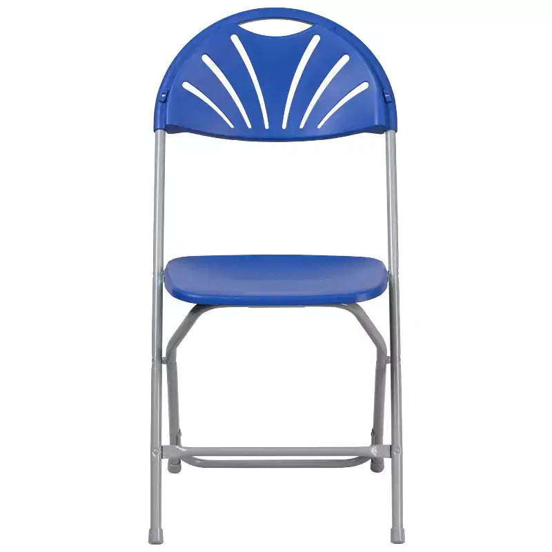 Chaise pliante Flash Furniture, série HERCULES, lot de 8, dossier éventail en plastique, capacité de 295 kg