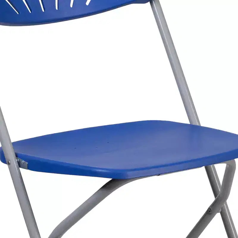 Chaise pliante Flash Furniture, série HERCULES, lot de 8, dossier éventail en plastique, capacité de 295 kg