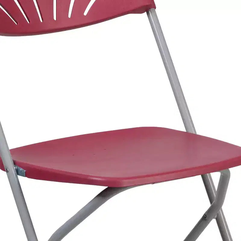 Chaise pliante Flash Furniture, série HERCULES, lot de 8, dossier éventail en plastique, capacité de 295 kg
