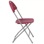 Chaise pliante Flash Furniture, série HERCULES, lot de 8, dossier éventail en plastique, capacité de 295 kg