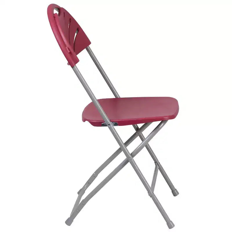 Chaise pliante Flash Furniture, série HERCULES, lot de 8, dossier éventail en plastique, capacité de 295 kg