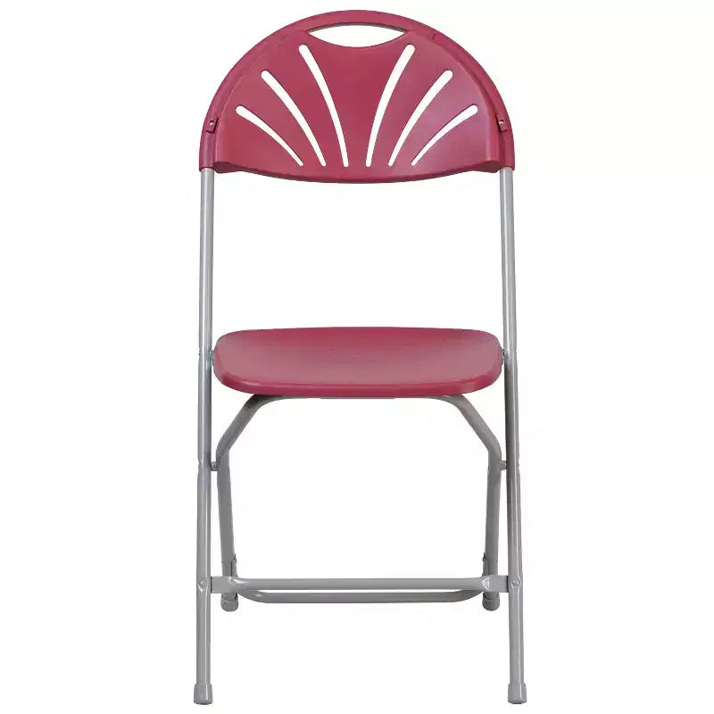 Chaise pliante Flash Furniture, série HERCULES, lot de 8, dossier éventail en plastique, capacité de 295 kg