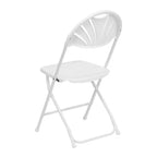 Chaise pliante Flash Furniture, série HERCULES, lot de 8, dossier éventail en plastique, capacité de 295 kg