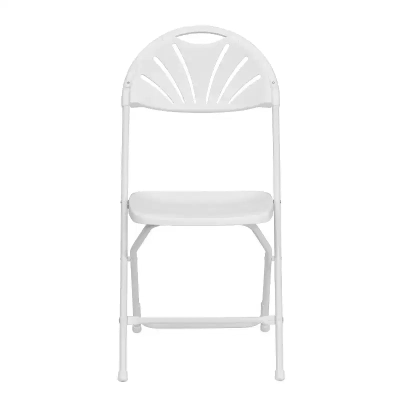 Chaise pliante Flash Furniture, série HERCULES, lot de 8, dossier éventail en plastique, capacité de 295 kg