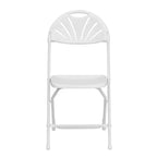 Chaise pliante Flash Furniture, série HERCULES, lot de 8, dossier éventail en plastique, capacité de 295 kg