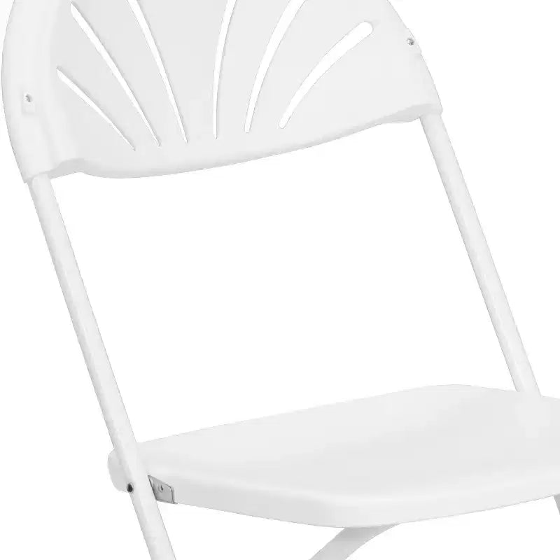 Chaise pliante Flash Furniture, série HERCULES, lot de 8, dossier éventail en plastique, capacité de 295 kg