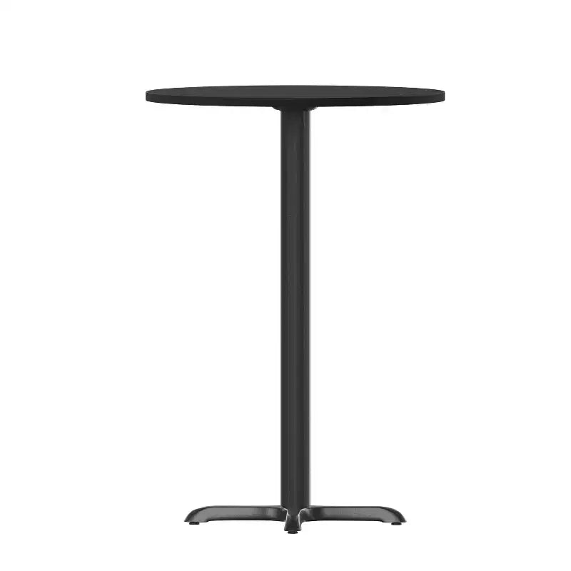 Dessus de table rond stratifié Flash Furniture de 36 po avec base de table hauteur bar de 30 po x 30 po