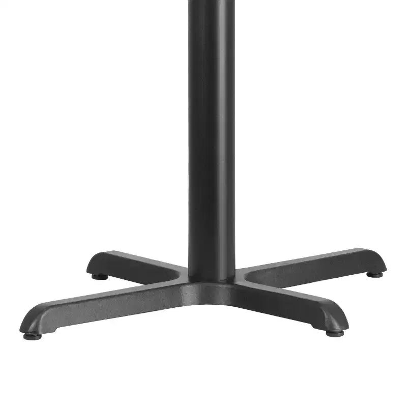 Flash Furniture Beverly Piètement en X pour table de restaurant 23,75'' x 30'' avec colonne de 3'' de diamètre et hauteur de table