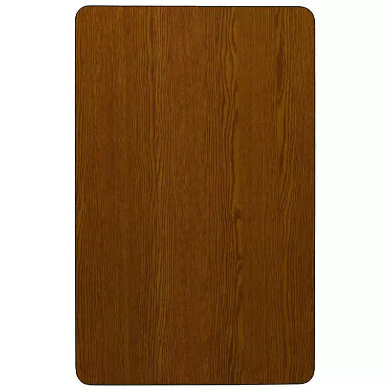Flash Furniture Table d'activités rectangulaire en stratifié haute pression de 61 cm (24 po) de large x 122 cm (48 po) de long – Pieds courts réglables en hauteur