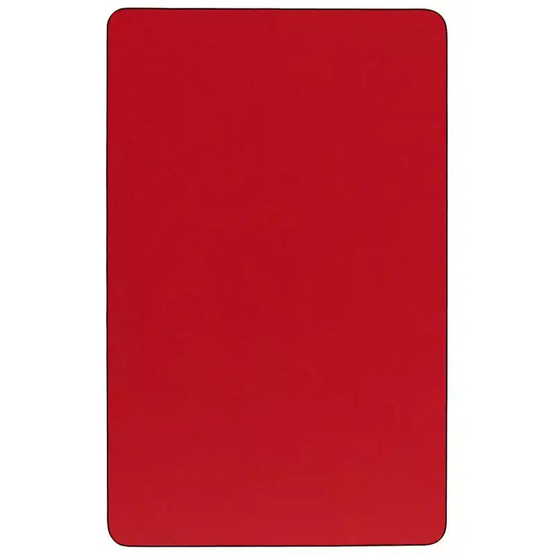 Flash Furniture Table d'activités rectangulaire en stratifié haute pression de 61 cm (24 po) de large x 122 cm (48 po) de long – Pieds courts réglables en hauteur