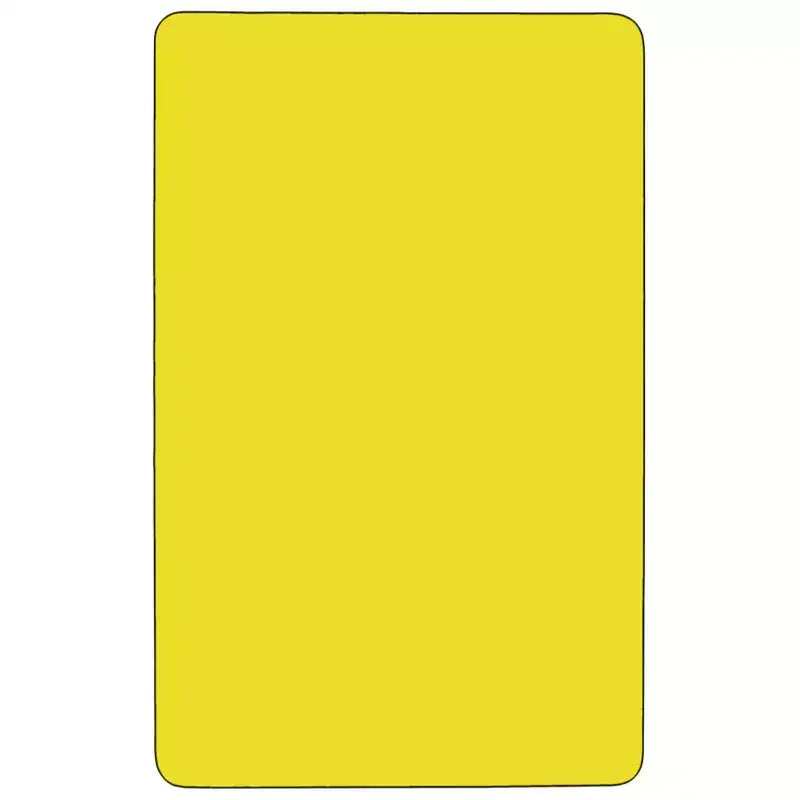 Flash Furniture Mobile Table d'activités rectangulaire en stratifié HP 76 x 183 cm – Piètement réglable en hauteur standard