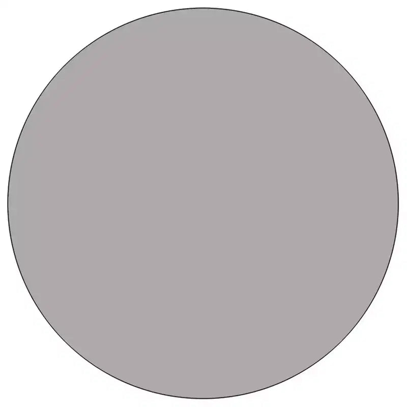 Flash Furniture Table d'activités ronde 42'' avec surface stratifiée - Pieds courts réglables en hauteur