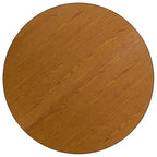 Flash Furniture Table d'activités ronde 42'' avec surface stratifiée - Pieds courts réglables en hauteur