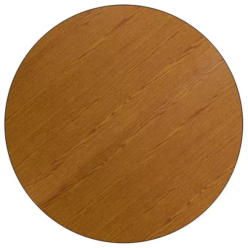 Flash Furniture Table d'activités ronde 42'' avec surface stratifiée - Pieds courts réglables en hauteur