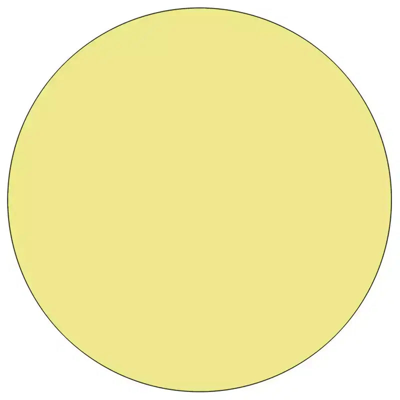 Flash Furniture Table d'activités ronde 42'' avec surface stratifiée - Pieds courts réglables en hauteur