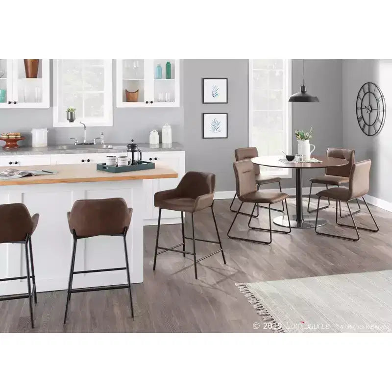 Lot de 2 tabourets de bar industriels Daniella - LumiSource