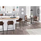 Lot de 2 tabourets de bar industriels Daniella - LumiSource