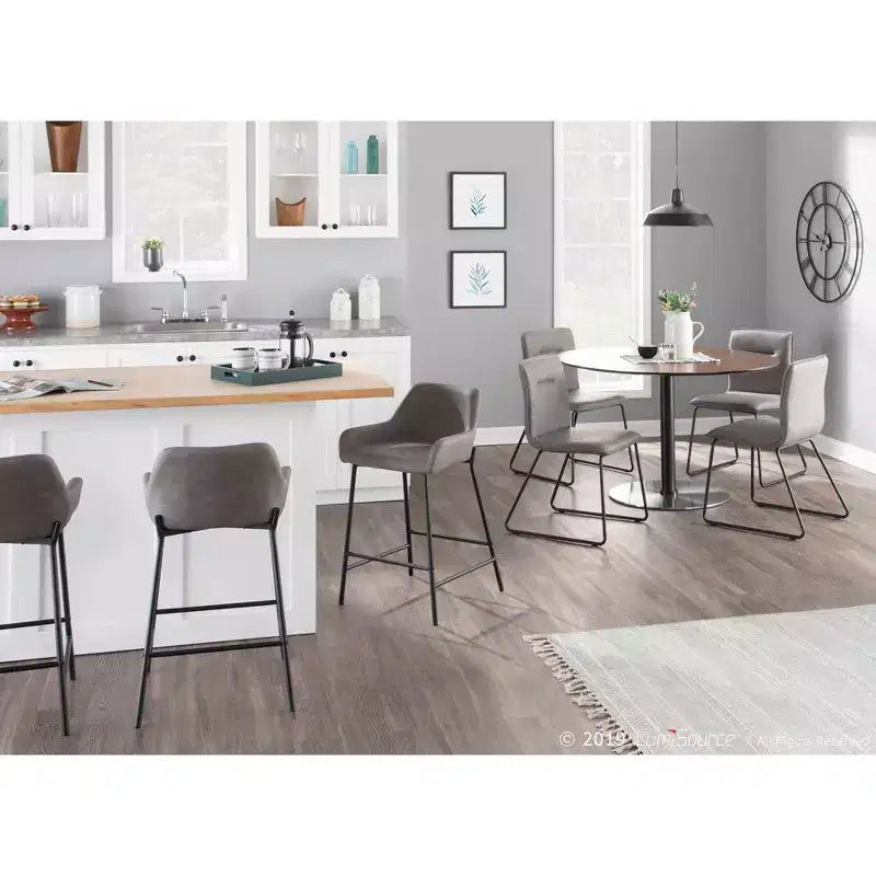 Lot de 2 tabourets de bar industriels Daniella - LumiSource
