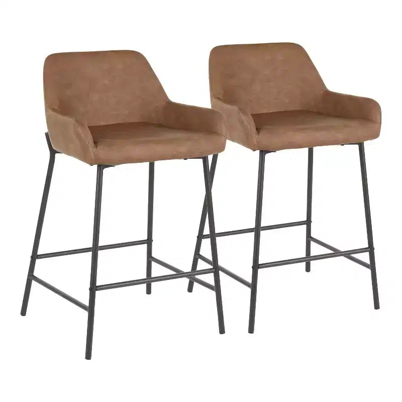 Lot de 2 tabourets de bar industriels Daniella - LumiSource