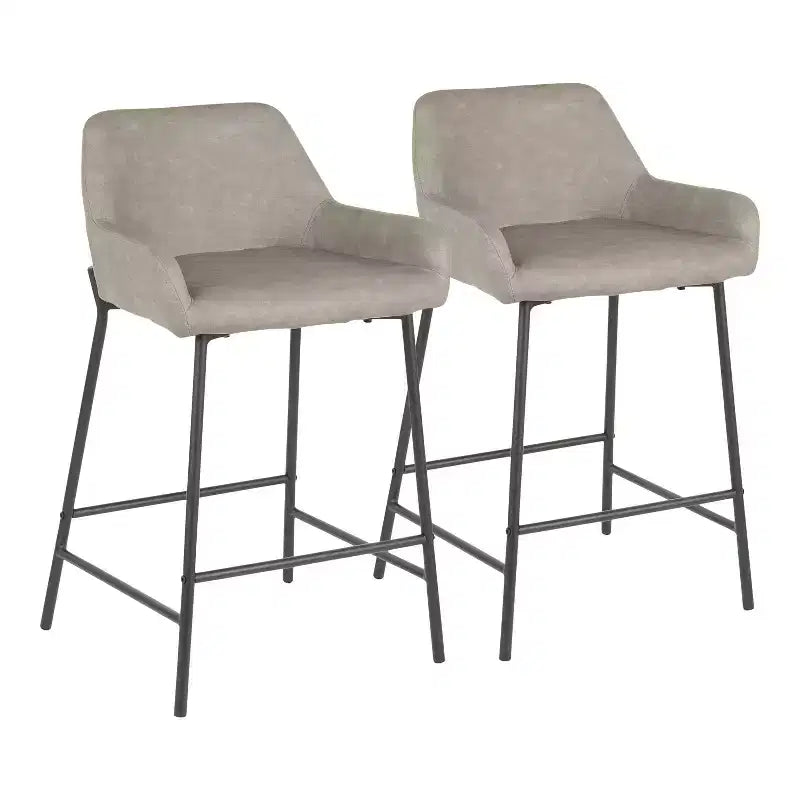Lot de 2 tabourets de bar industriels Daniella - LumiSource