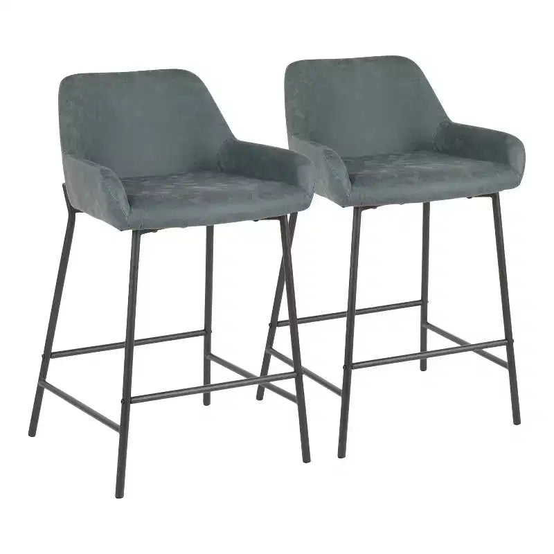 Lot de 2 tabourets de bar industriels Daniella - LumiSource