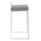Ensemble de 2 tabourets de bar empilables contemporains Fuji - LumiSource